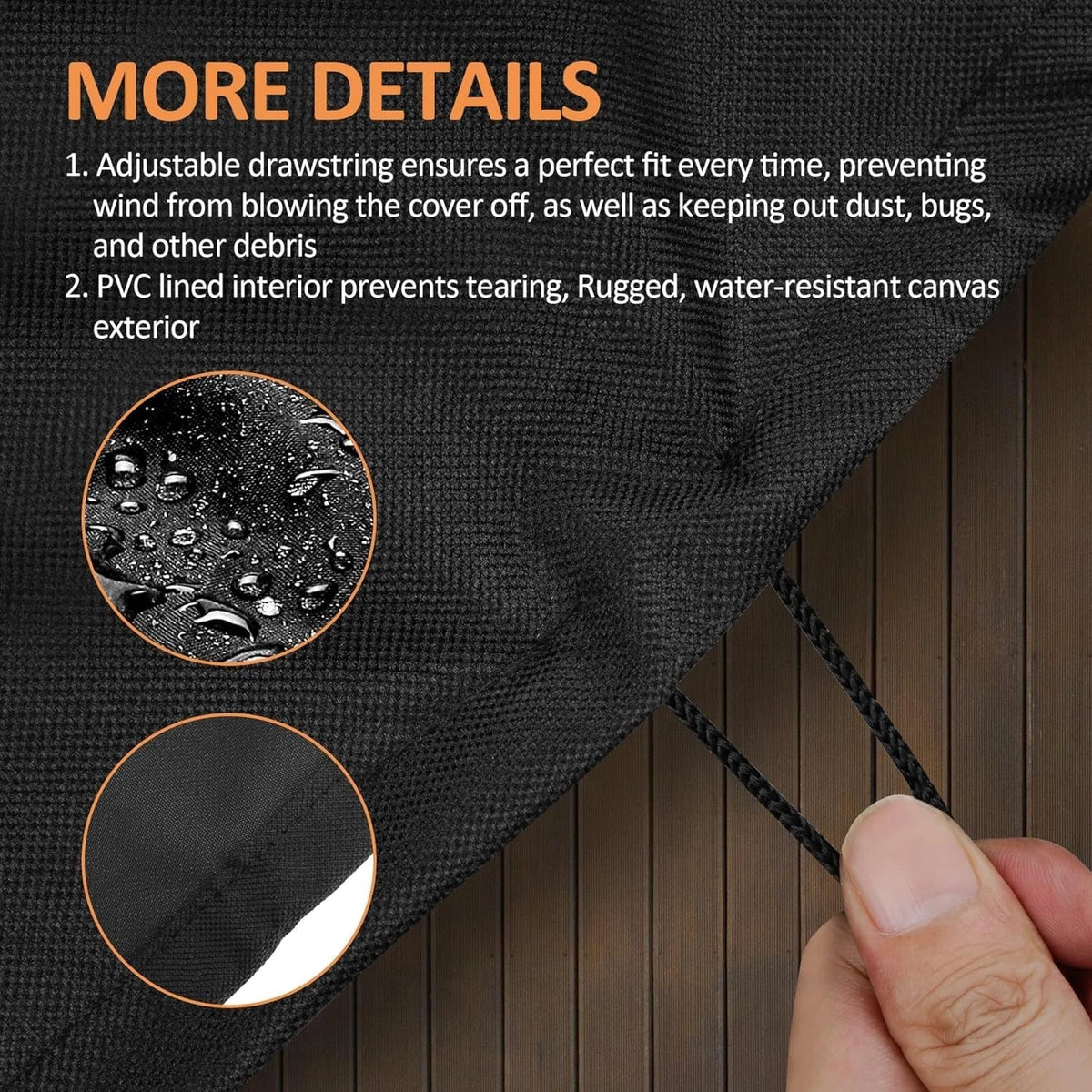 Built-in Grill Cover for Napoleon 41.75" x 25.5" x 25.25" (Black)