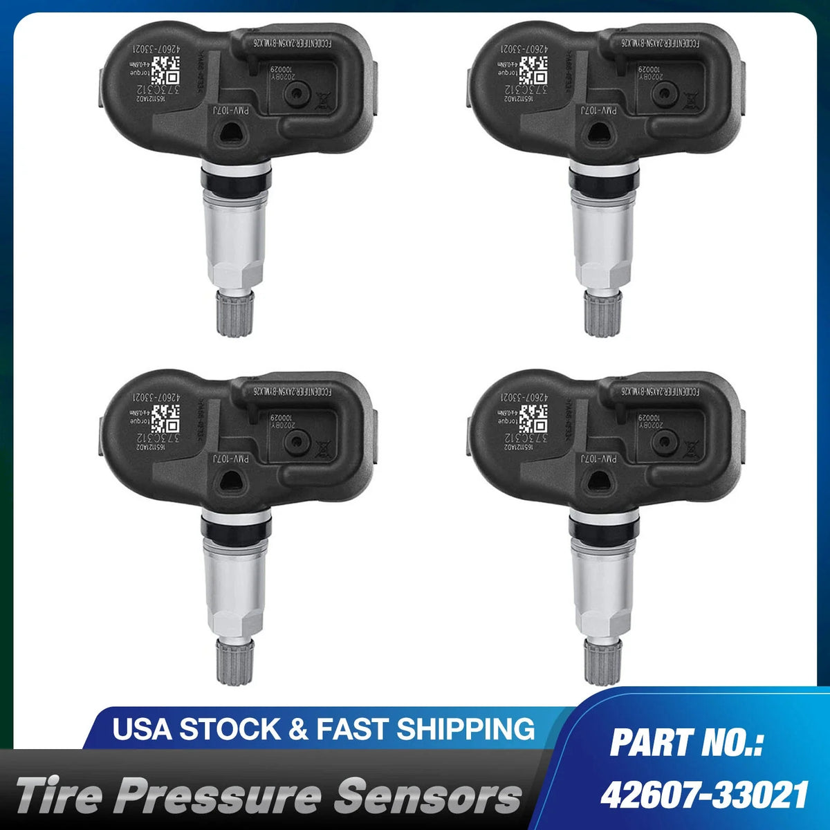 Set of 4 TPMS Tire Pressure Sensors for Toyota FJ Cruiser (2008–2014)