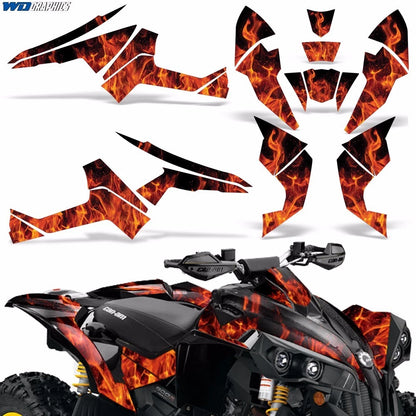 Graphic Kit for Can-Am Renegade X/R ATV (500/800/1000) Decals