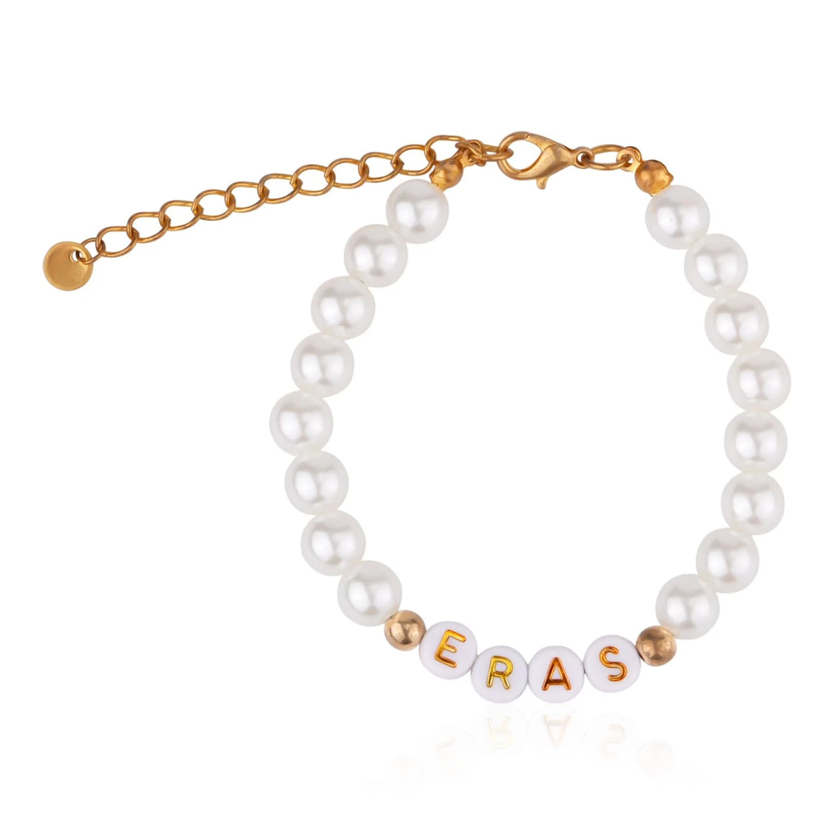 Imitation Pearl Beaded Bracelet for Adjustable Wear (Concert, Music)