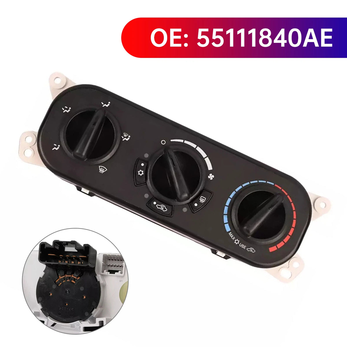A/C Heater Control Switch 55111840AE for Jeep Wrangler JK (2007–2010)