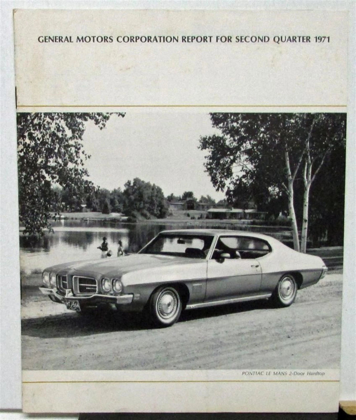 General Motors Stock Shareholders Quarterly Financial Report (1971)