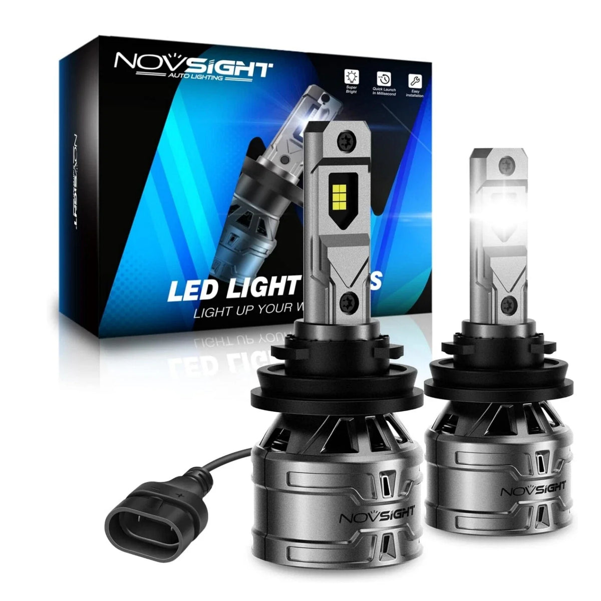 H8 H9 H11 LED Headlight Bulbs for Low Beam Conversion Kit (13000LM)