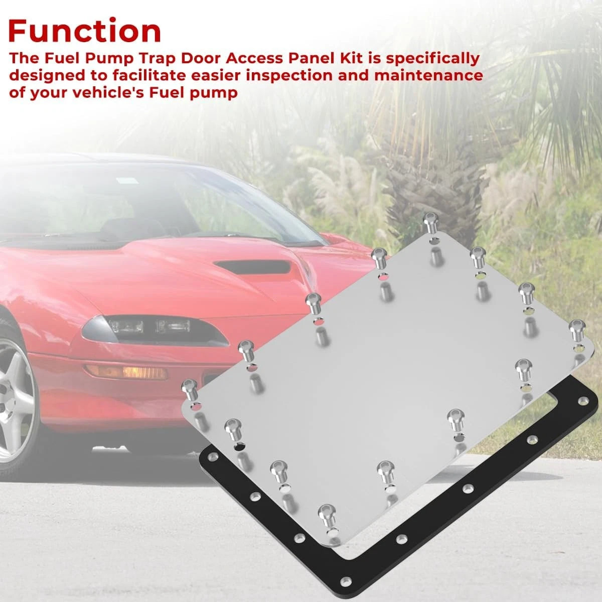 Fuel Pump Trap Door Access Panel Kit for Chevrolet Camaro & Firebird (1982–1997)