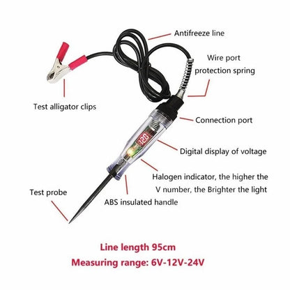 LED Car Circuit Tester for Electrical Maintenance