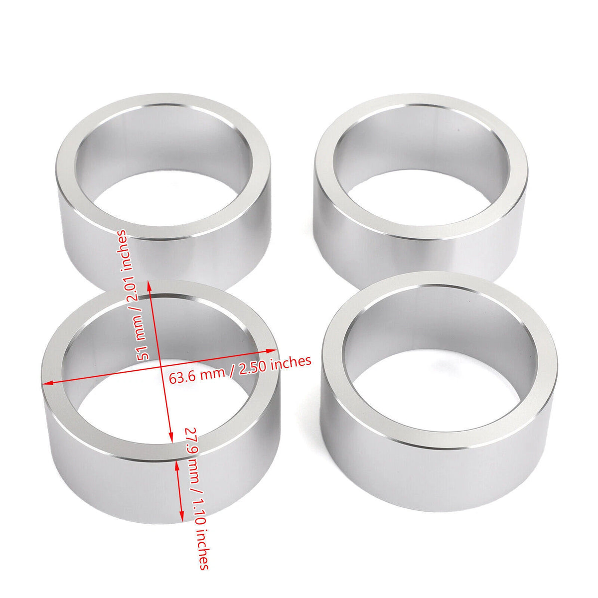Rise Suspension Lift Spacer Kit for Can Am Outlander 650 800 ATV (M506-B018-SIL)