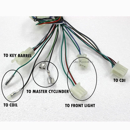 ATV Electric Wiring Harness Loom for 50/70/90/110/125cc Quad Bike (2000–2023)