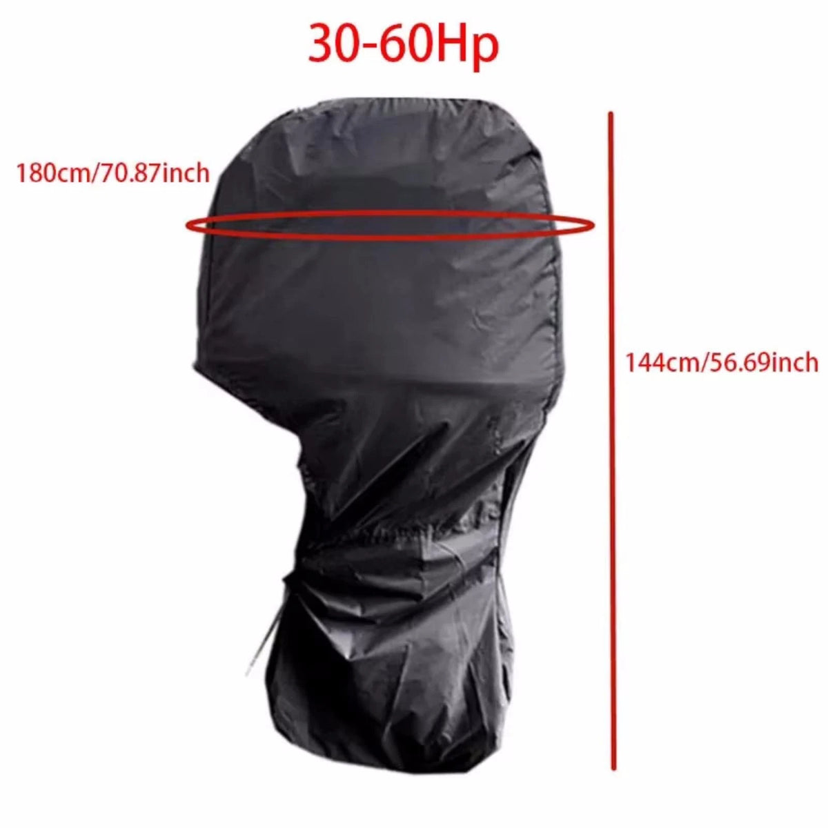 Outboard Motor Cover for Tohatsu Nissan 30-60 HP (C003) Black