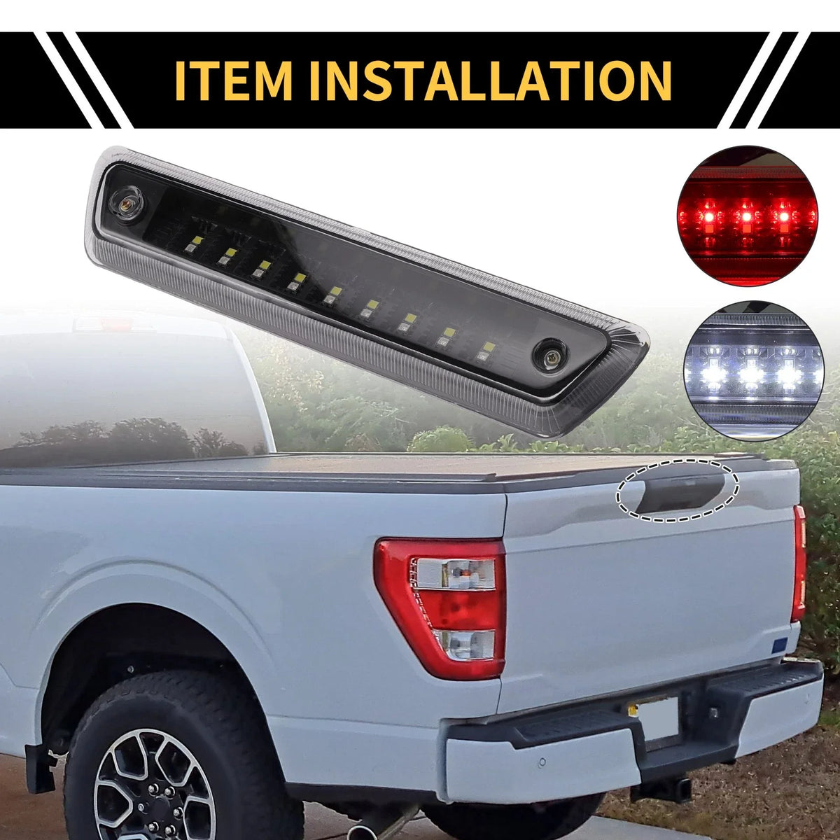 LED Third Brake Light Smoked Lens for Ford F-150 (2009–2014)