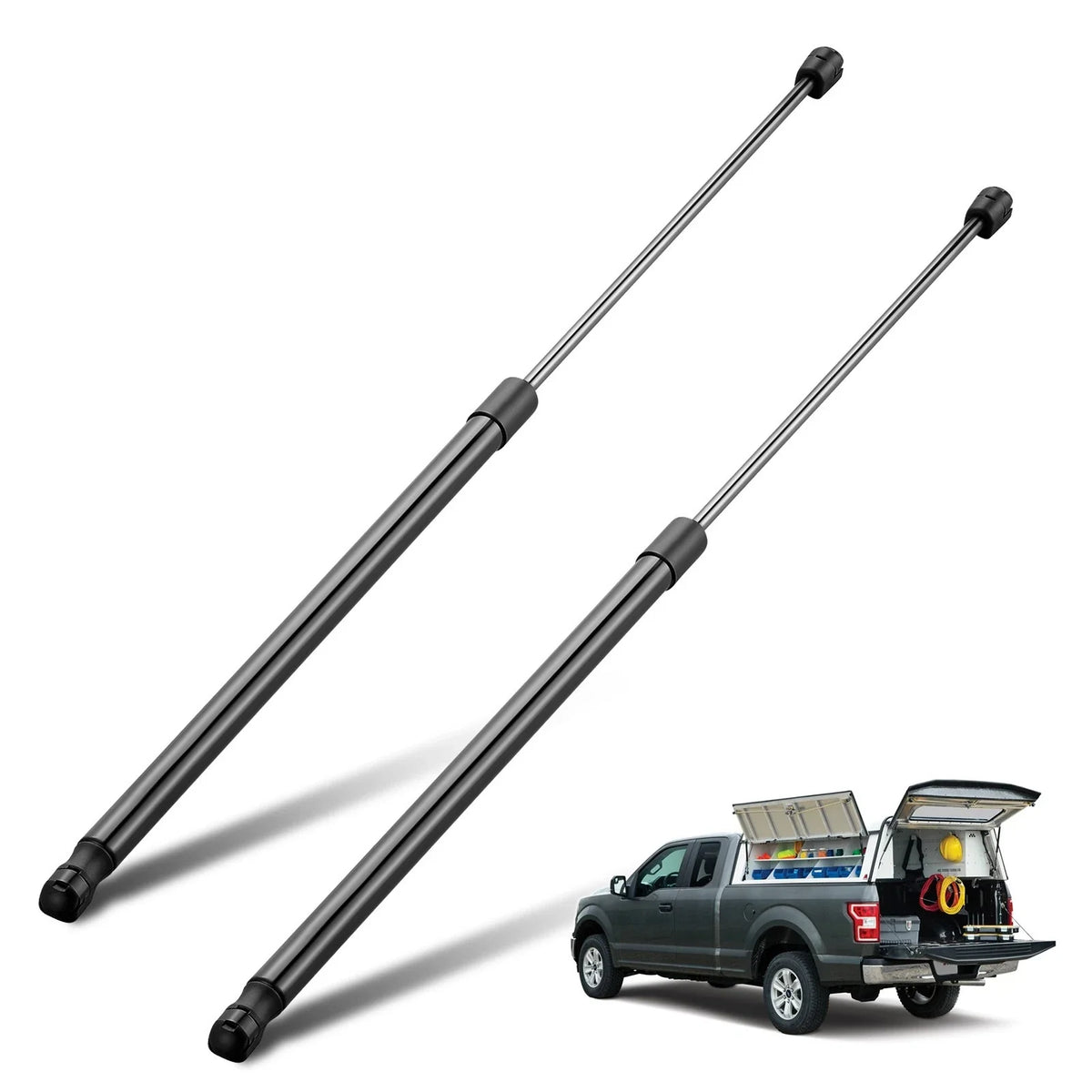 Lift Supports for Truck Camper Shell (2010–2010) Gas 80 lbs 28 inch