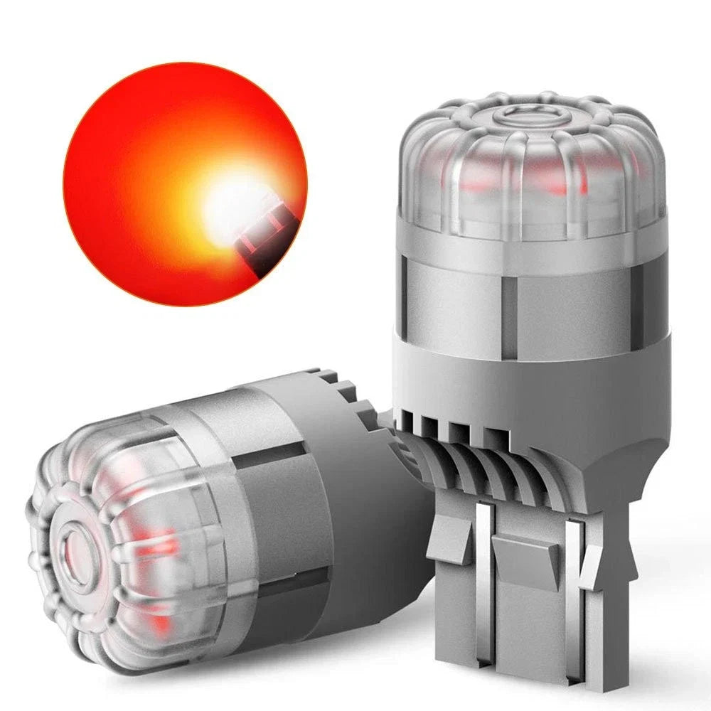 2X AUXITO 7443 LED Brake Tail Parking Stop Light Bulbs DRL 7444 White/Red/Amber