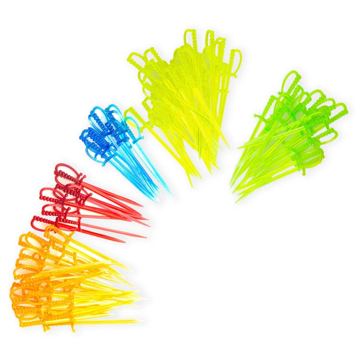 100PCS Plastic Sword Toothpicks for Party Decor