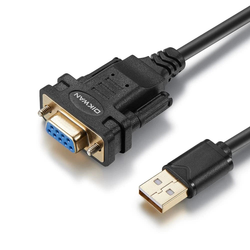 USB to RS232 Serial Adapter for USB 2.0 to Female DB9