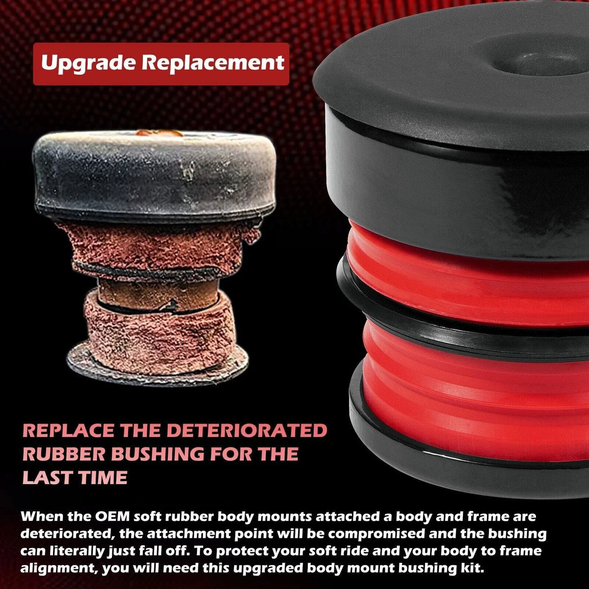 Silicone Body Mount Bushing Kit for Ford F-250 F-350 Super Duty (2008–2016)