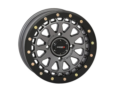 Set of 4 Beadlock Wheels for Maverick X3 (15x7, 4/137, SB-6, Gunmetal Gray)