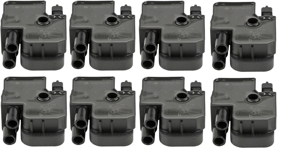 Set of 8 Ignition Coils for Mercedes W202 W210 S202 S210 C140 (Bosch 0221503035)