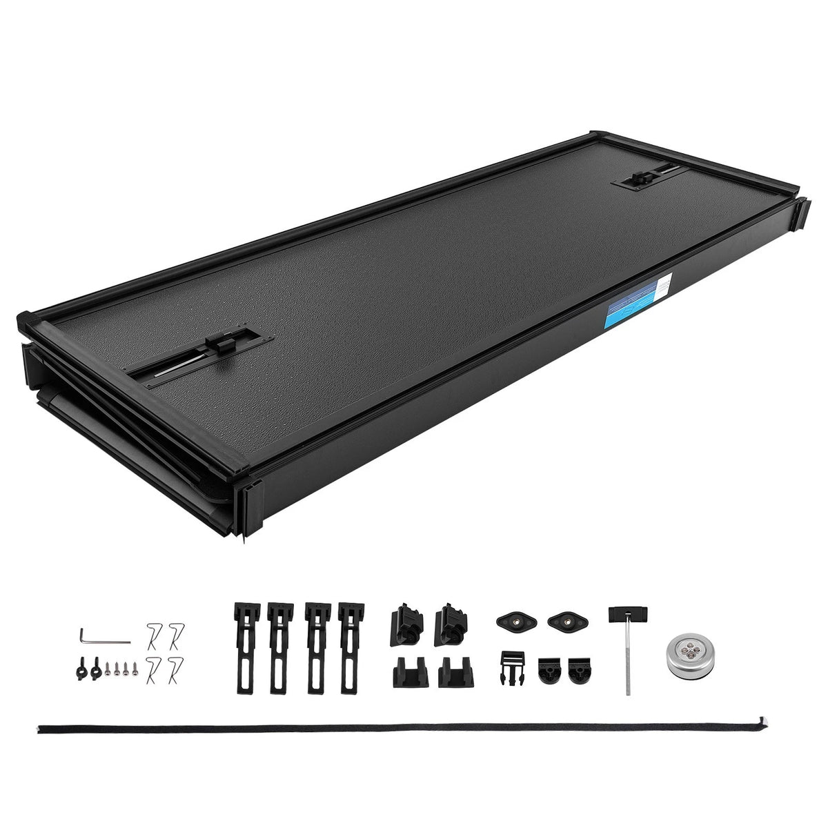 Hard Tri-Fold Tonneau Cover for Silverado Sierra 1500 (2007–2026) 6LIZ4E, LED Lamp