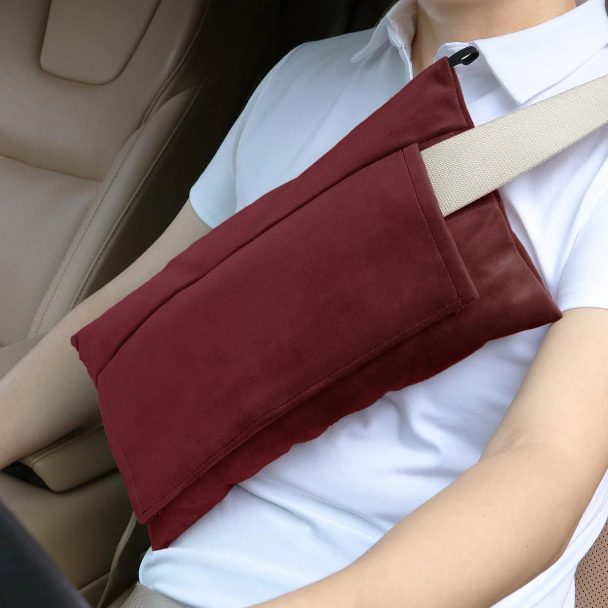 Soft Seatbelt Pillow for Mastectomy, Heart Surgery, Hysterectomy Recovery