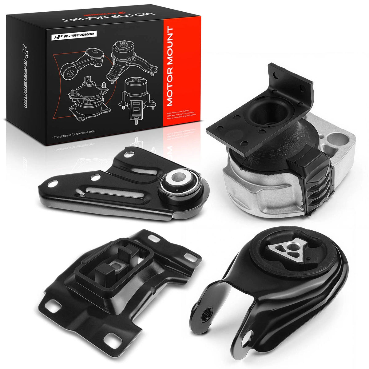 Set of 4 Engine Motor & Trans Mounts for Mazda 3 (2004–2009) A4404 A4405 A4418 EM9222 EM9196