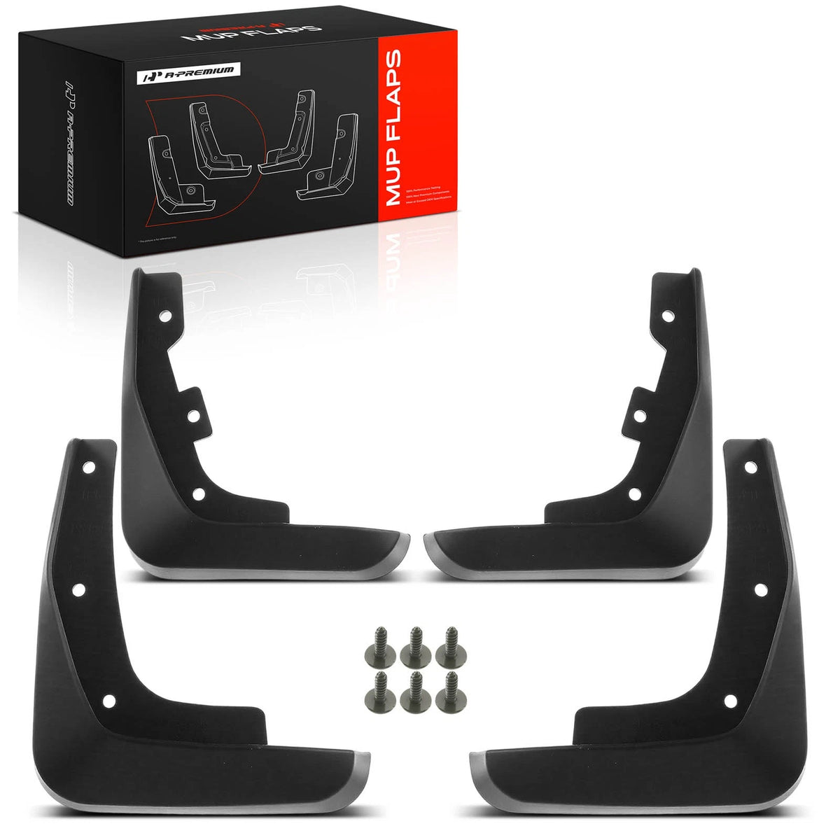 Set of 4 Mud Flaps Splash Guards for Lexus ES350 (2007–2012)