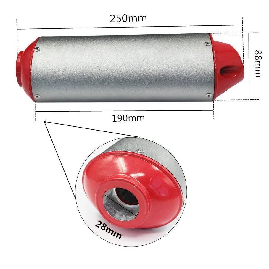 28mm Muffler Exhaust Pipe Clamp for Thumpstar Lifan Pit Bike (2000–2023)