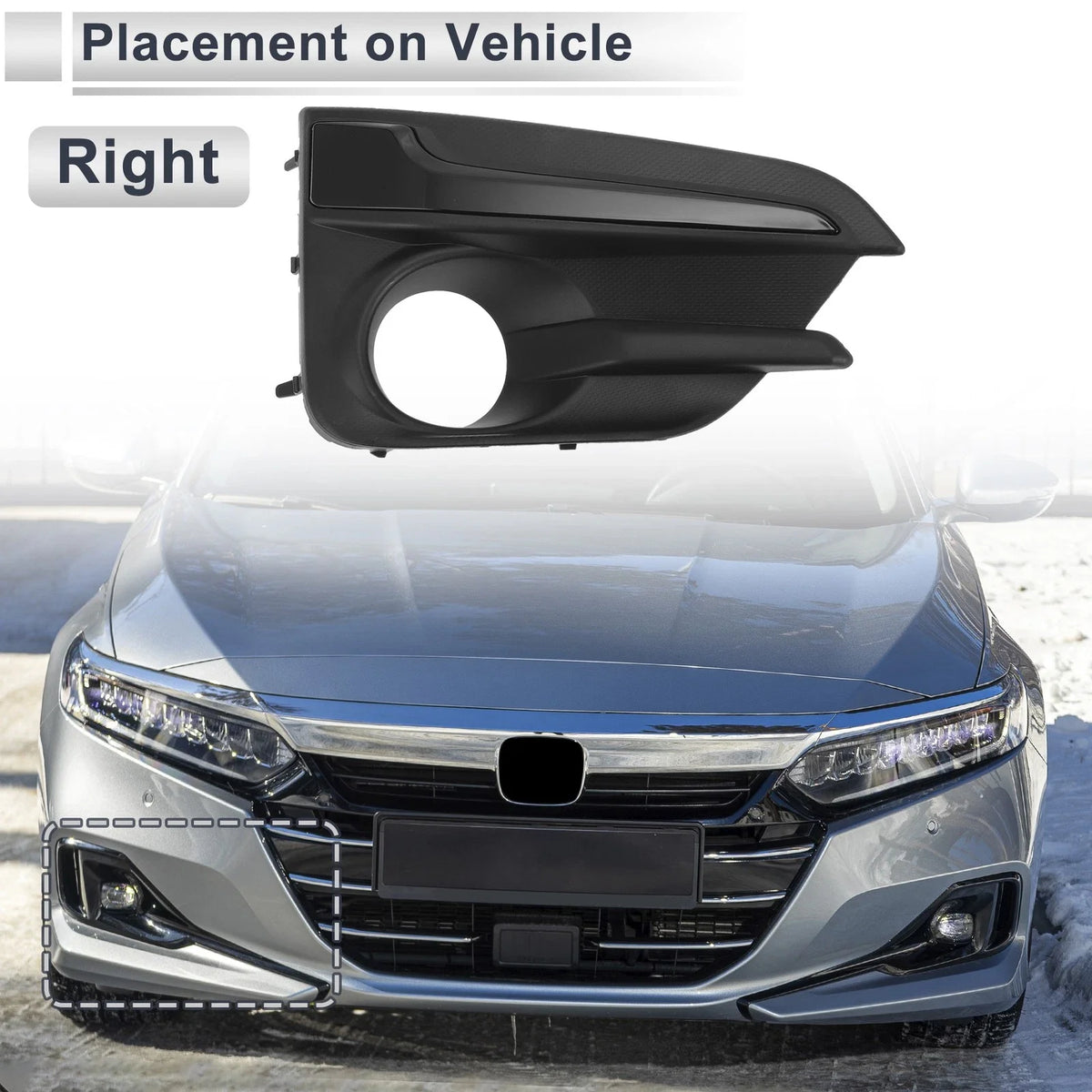1 Pcs Fog Light Grill for Subaru Impreza (2017–2019) No. 57731FL20A