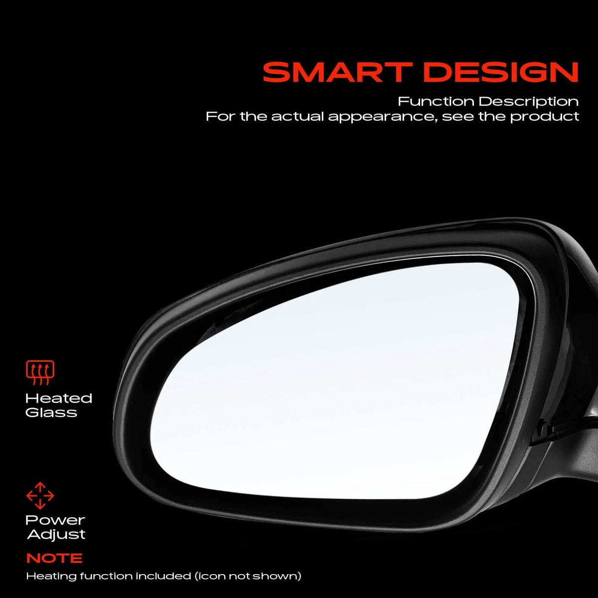 Driver Power Mirror for Buick Verano (2012–2017) - 22762391, 22908063, GM1320439