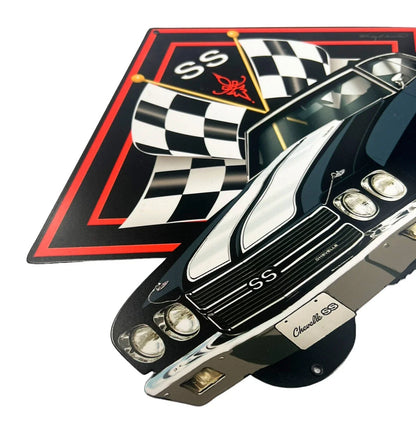 Metal Flag Sign for Chevy Chevelle SS (1966–1970)