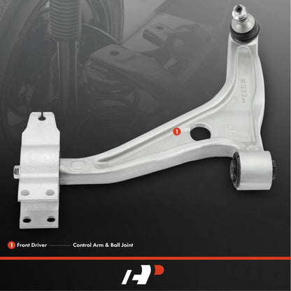 Front Left Control Arm with Ball Joint Assembly for Mercedes-Benz W177 (2019–2023) - 2473305300, 2472207502