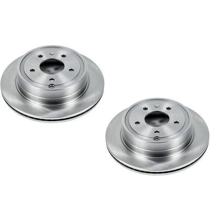 Set of 2 Powerstop Brake Discs Rear for Chevy Captiva Sport (2007–2015) SET-P15AR8668-2