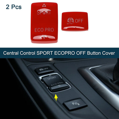 2X Central Control Sport Ecopro Off Button Cover for BMW 1 2 3 5 Series (2011–2020)