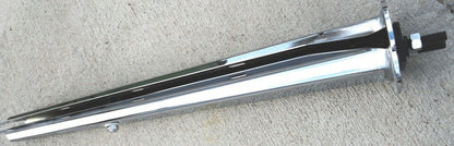Set of 2 Spring Loaded Mud Flap Hangers for 2” Bolt Pattern Chrome (UP#10668)