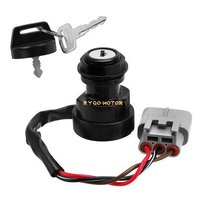 Ignition Key Switch for Yamaha Grizzly Kodiak YFM 400 450 550 600 700 (1998–2019)
