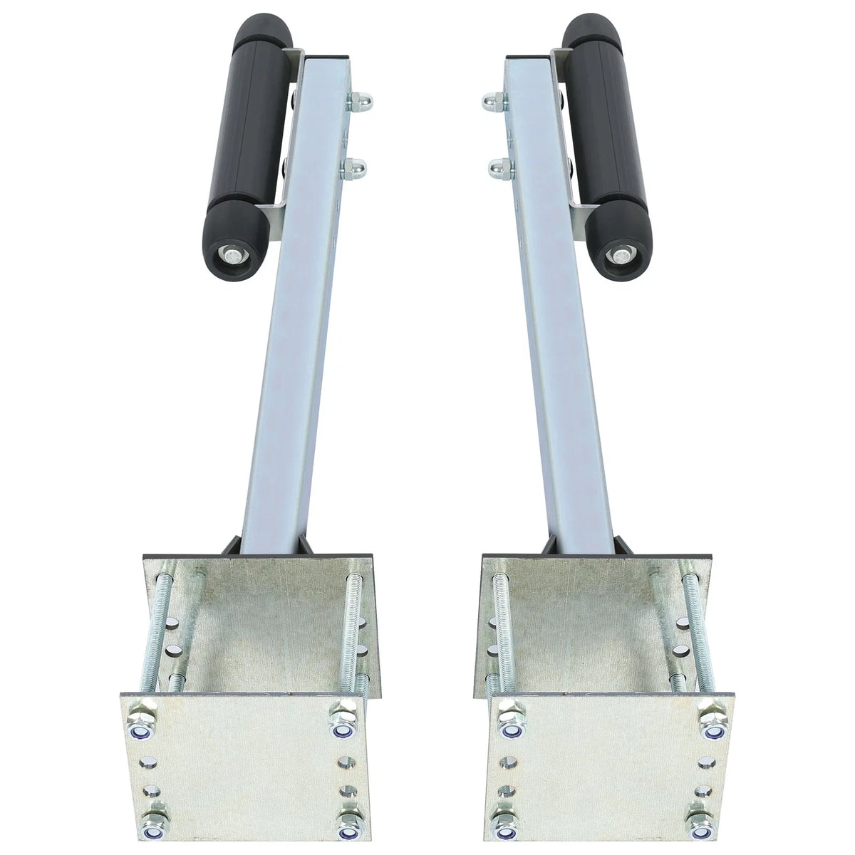 Pair Zinc-Plated Steel Roller Guide-On for Sailboat Trailer