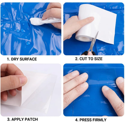 16.4FT x 6 Inch TPU Waterproof Repair Tape, Heavy Duty Vinyl Patch Kit