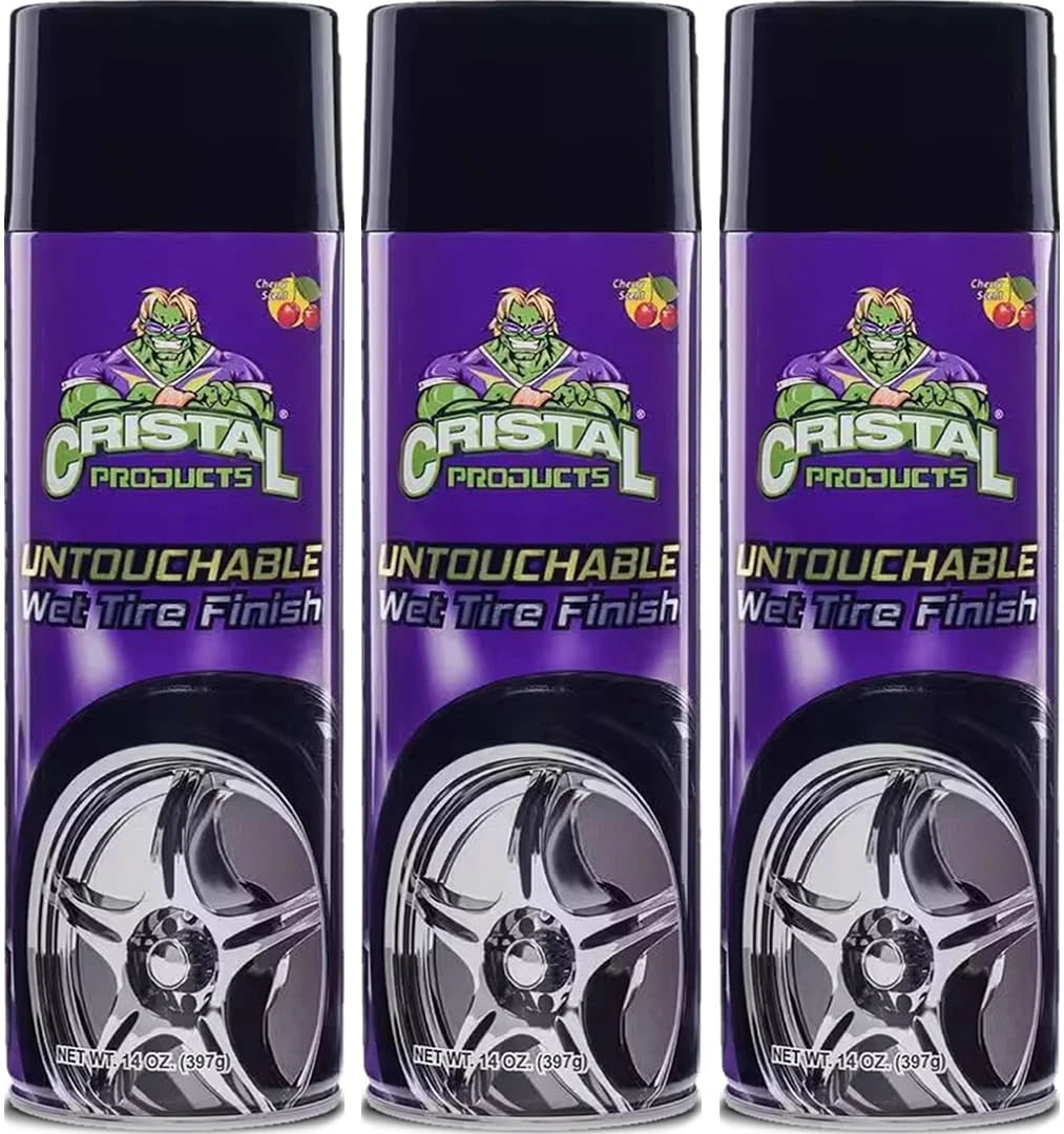 Tire Shine Spray for Deep Gloss Finish (Long-Lasting Wet Look)