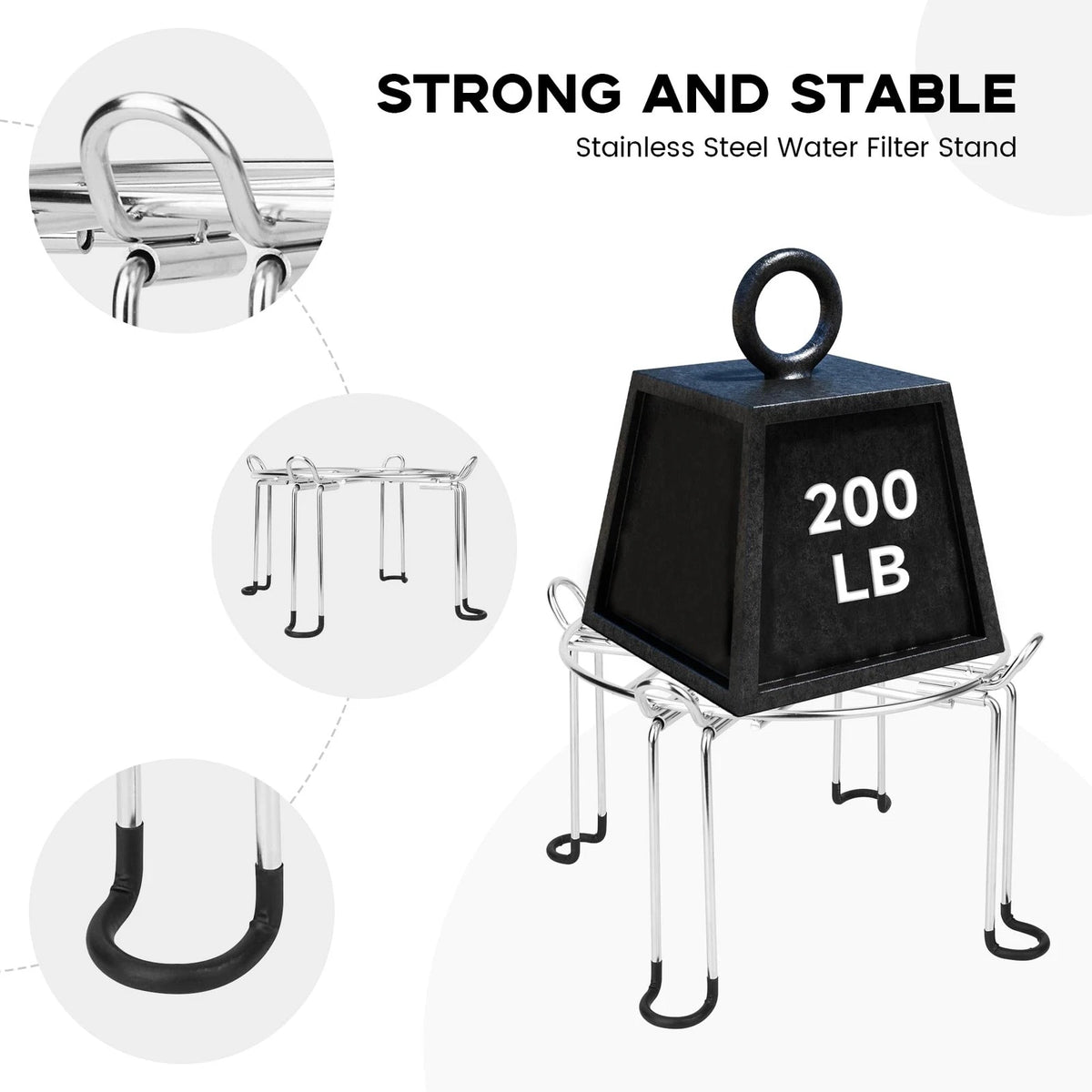 Water Filter Stand for Medium Models (6" Tall x 9" Wide)