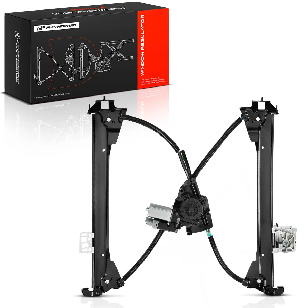Front Left Power Window Regulator with Motor for Tesla Model S (2012–2020) 824012Y000, 600633400D