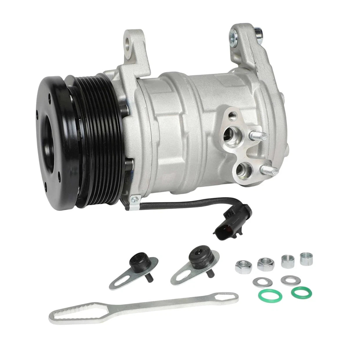 A/C Compressor with Clutch for Chrysler Aspen Dodge Durango (2004–2008) 17977671, 55056157AB, 55056157AC, 55056157AD