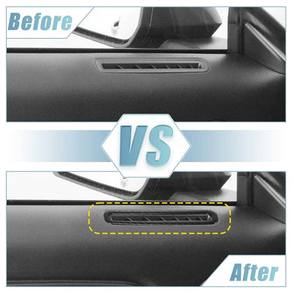 2pcs Carbon Fiber Side Air Outlet Sticker Trim for Ford Mustang (2015–2020)