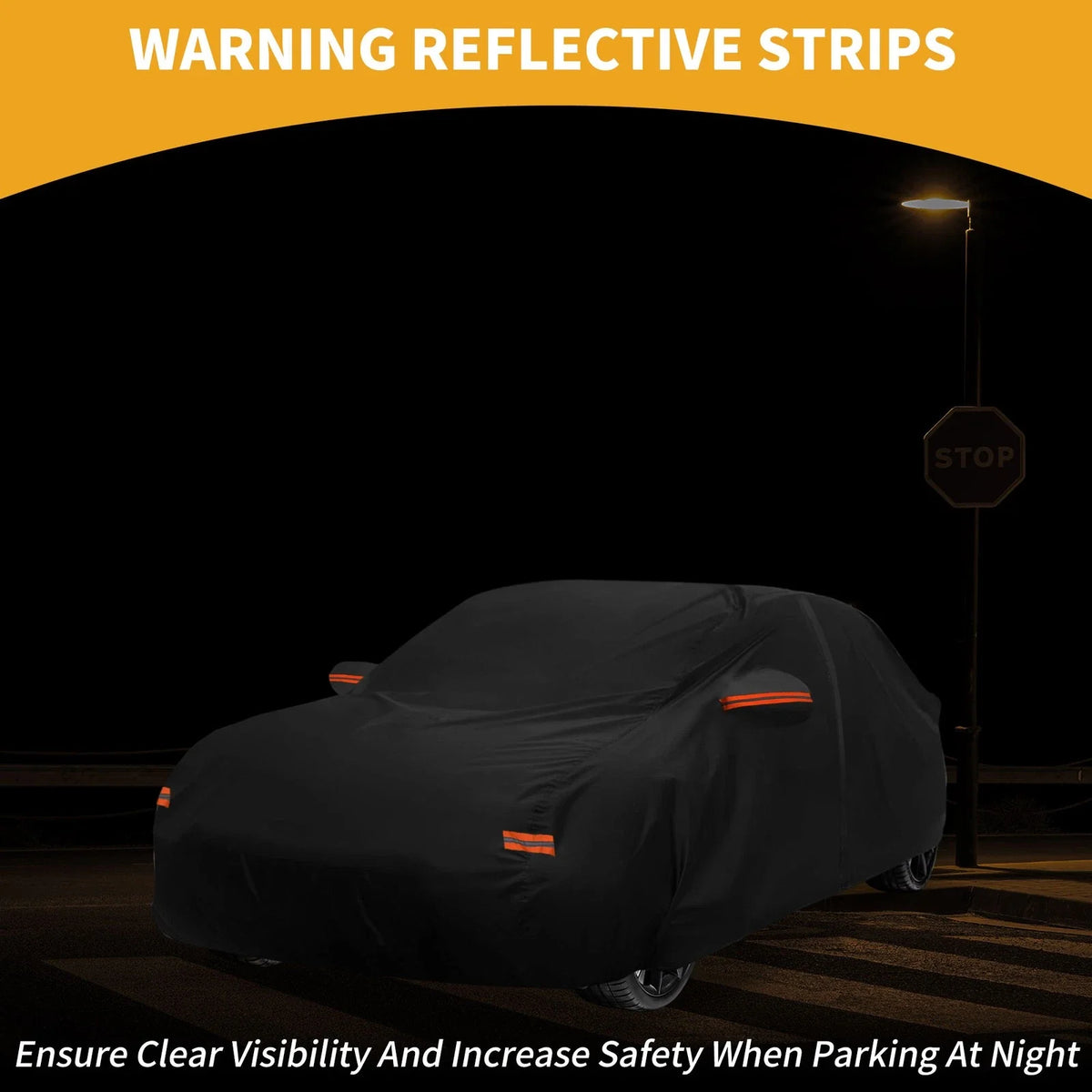 Waterproof Car Cover for Toyota Camry (190T-PU, Black)