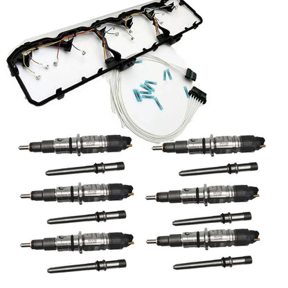 Performance 50HP Injector Superkit for Dodge Ram 6.7L Cummins (2007.5–2012) PFI-518SK, 0445120050, 0445120185, 0445120193