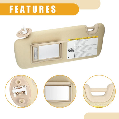 Sun Visor Assembly No.743200E074A0 for Toyota Highlander (2014–2019) Beige