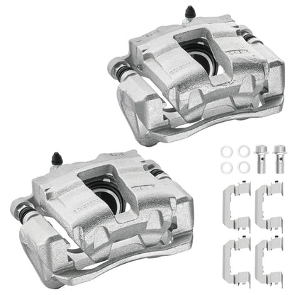 Set of 2 Front Brake Calipers w/ Bracket for Hyundai Sonata Kia Optima (2011–2016)