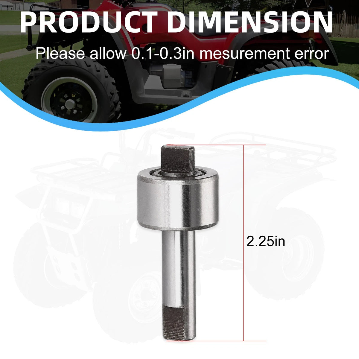Water Pump Shaft for Suzuki Quadracer 250 500 (1985–1992) 17510-01C00