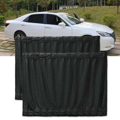 Casement Curtain Anti-UV Sunshade Visor 50x39cm 2x for Car
