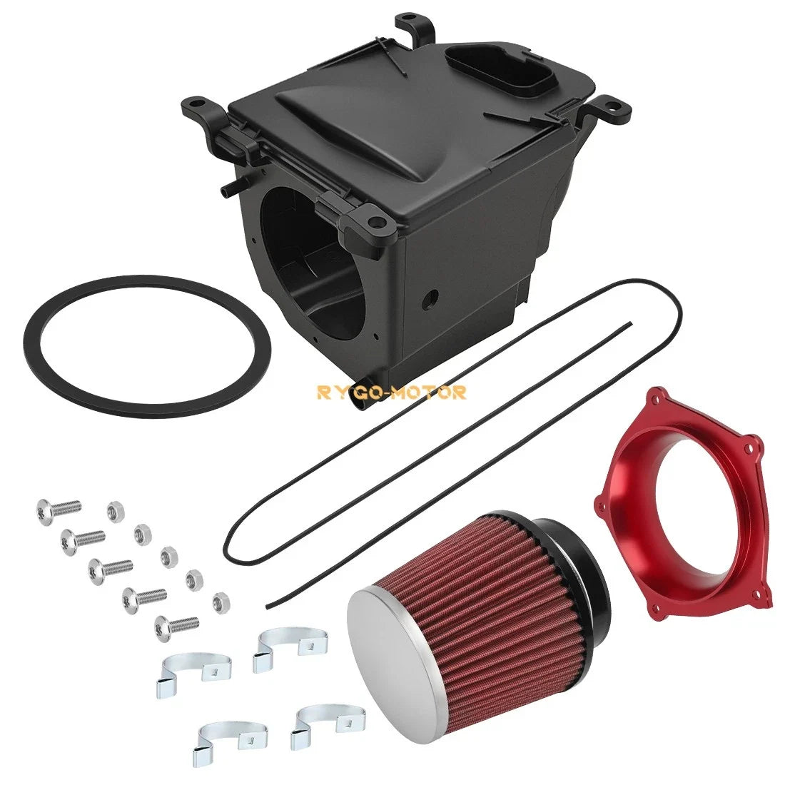 Air Filter Intake Holder Adapter w/ Air Box Assembly for Yamaha YFZ450 (2004–2013)