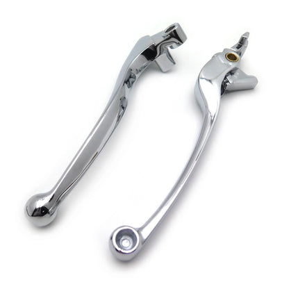 Chrome Brake and Clutch Hand Lever Replacement Set for Kawasaki ZX9R (2000–2003)