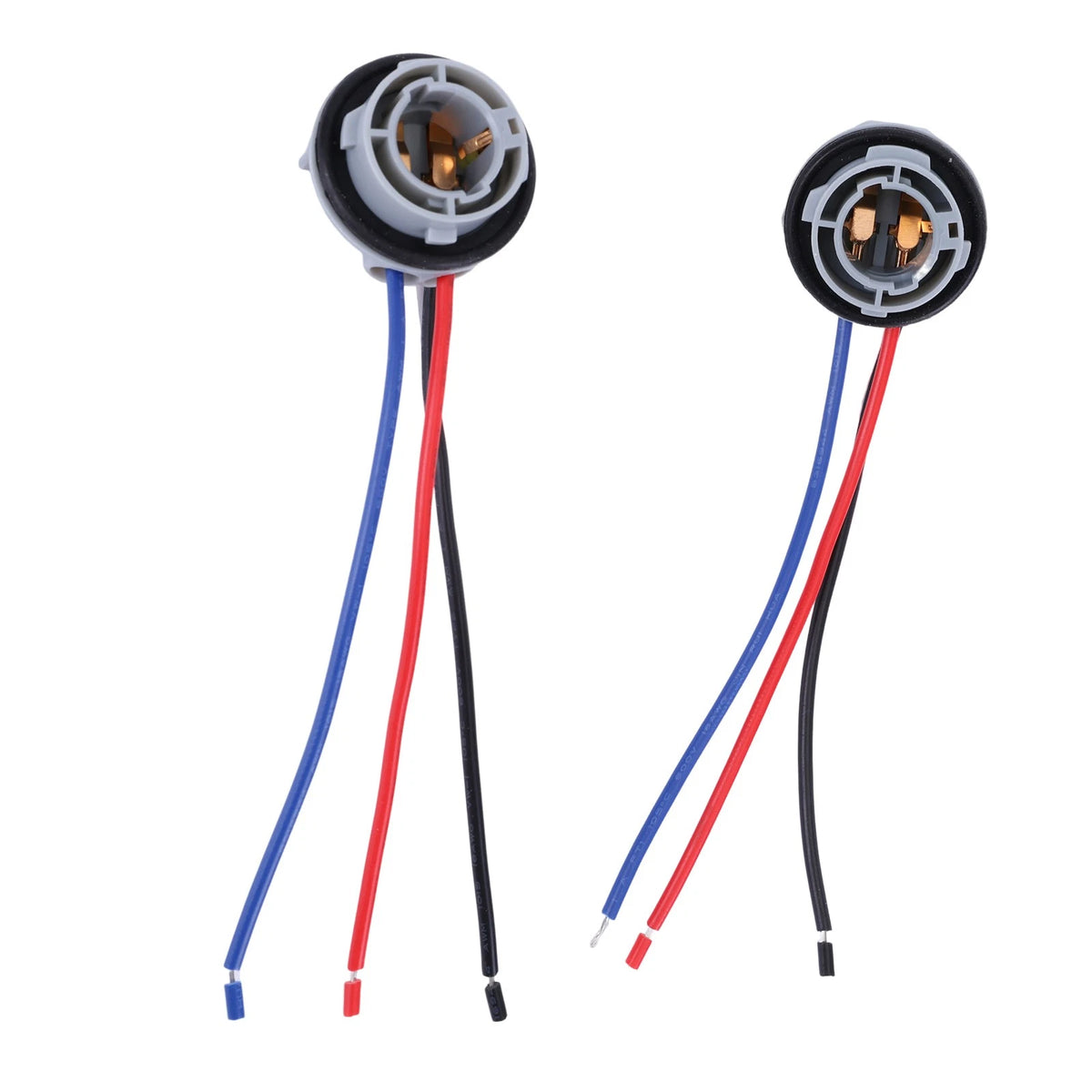2X 1157 LED Pig Tail Plug Stop Brake Turn Light Bulb Socket Harness