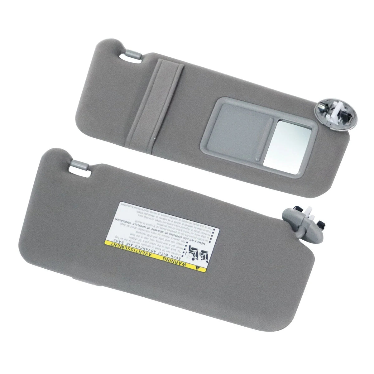 Sun Visor Pair Left & Right for Toyota Camry (2006–2011) Gray